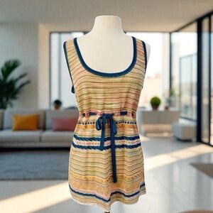 MISSONI MULTI-COLOR KNIT
SWEATER TOP SIZE 12